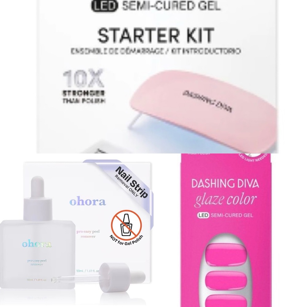 NIB Dashing Diva Starter Kit + Ohora Easy Peel Remover